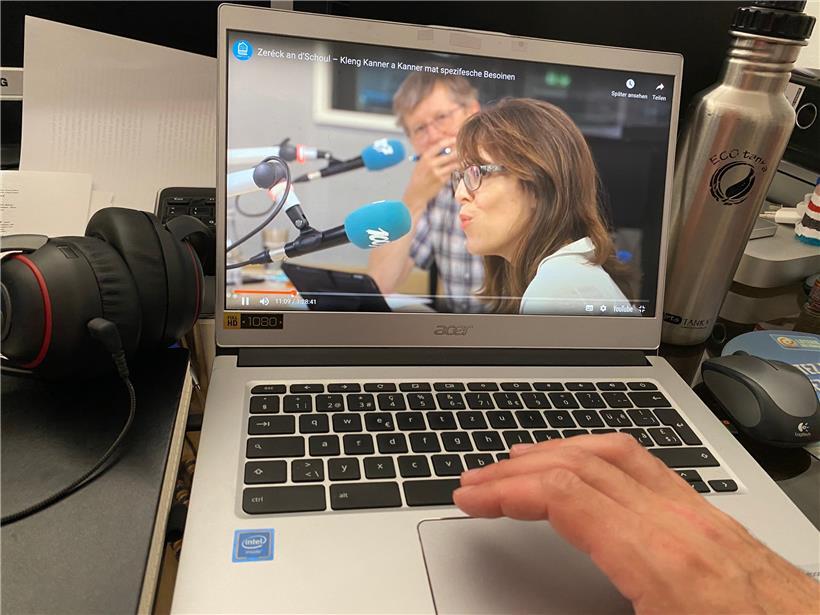 Die Kinderärzte Isabel de la Fuente Garcia und Fernand Pauly sind sich im Webinar einig, dass das Risiko für Kinder, sich in der Schule anzustecken, gering ist
