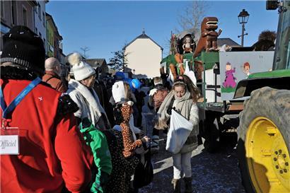Die Kinderkavalkade in Kayl findet traditionell am zweiten Karnevalssonntag statt
