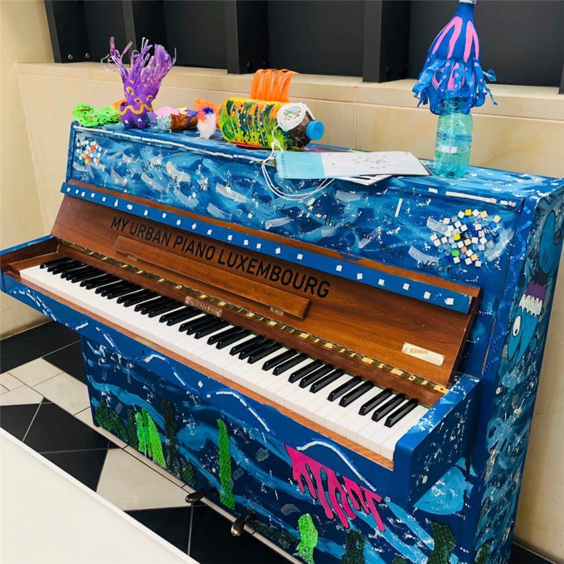 Die Klaviere der Aktion „My Urban Piano“ werden künstlerisch gestaltet
