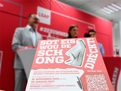 Die LSAP startet partizipative Diskussionsrunden zu Wohnen, Arbeit, Gesundheit und Umwelt