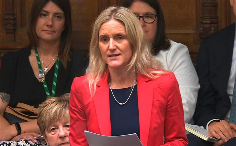 Die Labour-Abgeordnete Kim Leadbeater eröffnet die abschließende Debatte über das Sterbehilfegesetz
