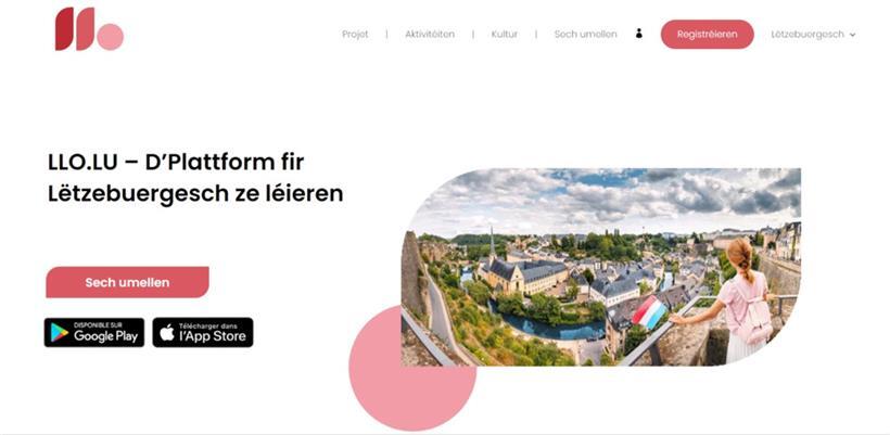 Die „Landing Page“ der neuen Plattform auf dem Browser