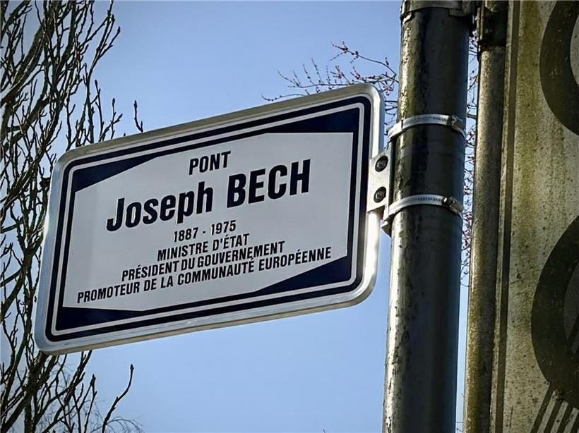 Lebensdaten von Joseph Bech auf Dokument, historische Informationen zu luxemburgischem Politiker sichtbar