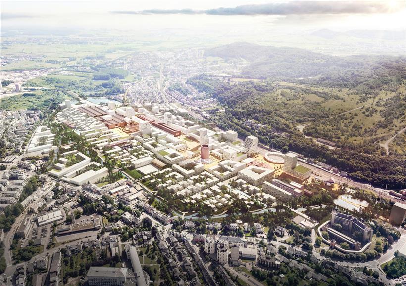 Die Lehren aus der Pandemie sollen bei der Landesplanung mit einbezogen werden. Hier das „Quartier Metzeschmelz“ in Esch-Schifflingen, ein Stadtviertel der Zukunft. 

