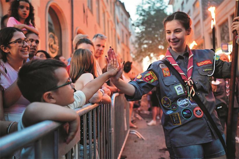 Die Lëtzebuerger Guiden a Scouten zeigten Präsenz