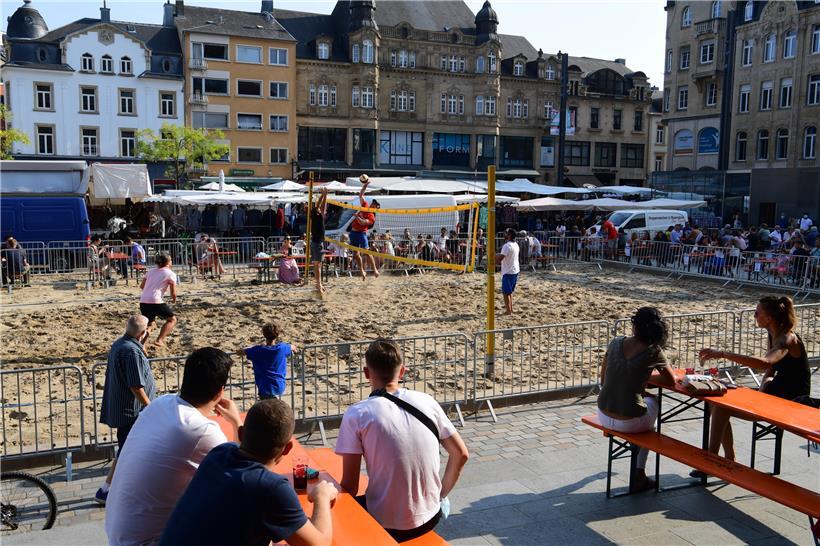 Die Light-Version der „Luxembourg Beach Open“ ist am Samstagnachmittag ein Publikumsmagnet
