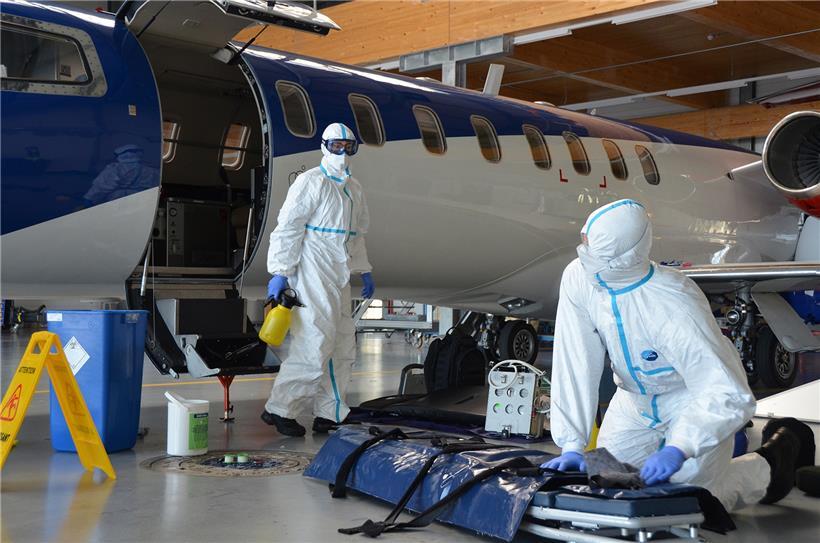 Die Luxembourg Air Rescue im Einsatz gegen das Coronavirus
