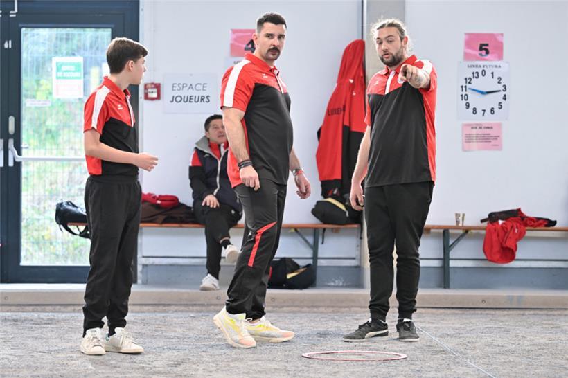 Die Luxemburger Auswahl: Gabriel Lubrano, Claudio Contardi und Luc Cattazzo (v.l.n.r.) 
