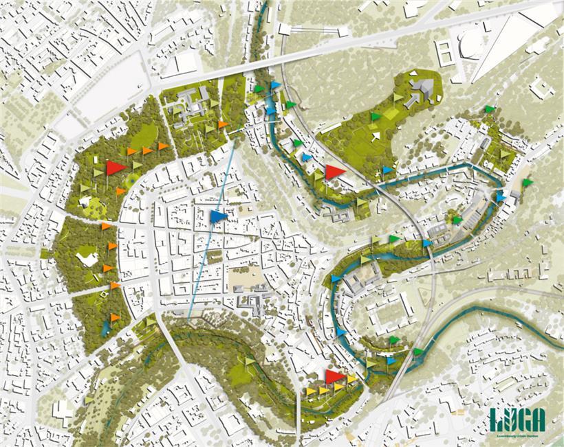 Die Luxemburger Gartenschau (LUGA) wird sich rund um die Hauptstadt, aber nicht nur dort, bemerkbar machen 
