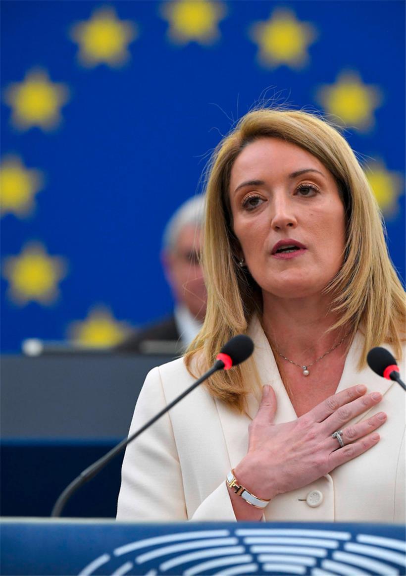 Die Maltesin Roberta Metsola ist nach den beiden Französinnen Simone Veil und Nicole Fontaine erst die dritte Frau, die den Vorsitz des Europäischen Parlaments übernimmt

