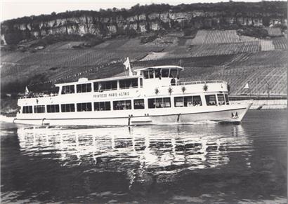 Die „Marie-Astrid II“, damals wie heute Stolz der Luxemburger Moselschifffahrt
