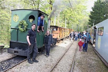 Die Minenbahn war gleich am ersten Tag gut besetzt
