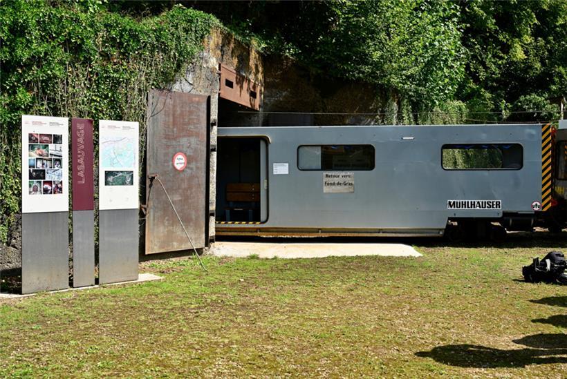 Die „Minièresbunn“ bei der Ankunft in Lasauvage