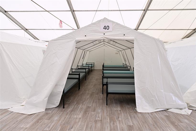 Die Mitglieder einer Familie sollen in den Zelten gemeinsam unterkommen