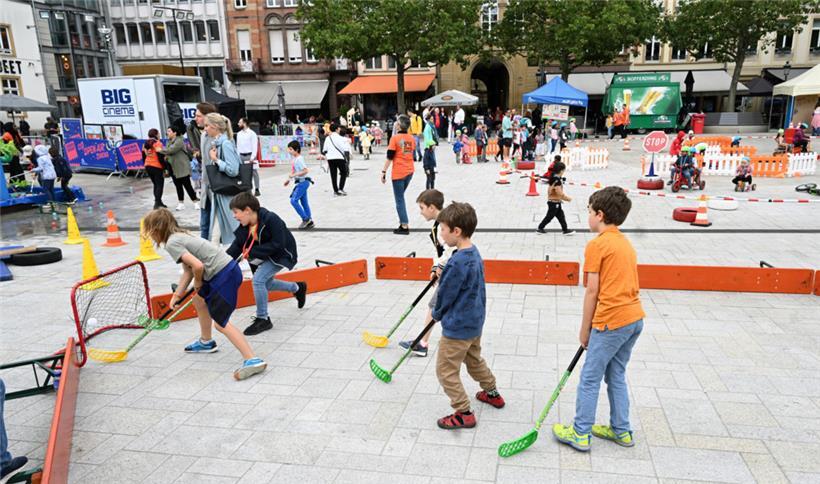 Die Nachwuchs-Streethockey-Spieler sind da