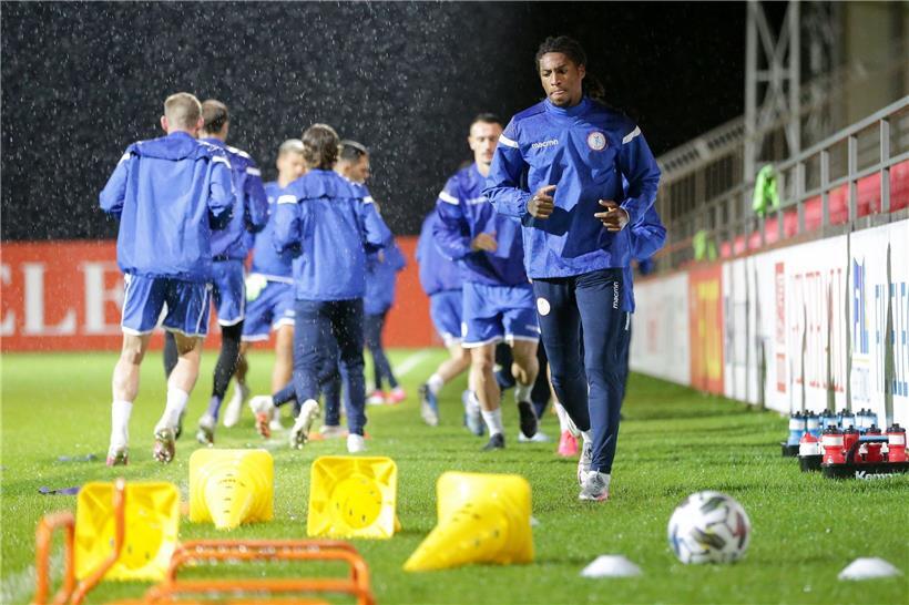 Die Nationalmannschaft hielt gestern das Abschlusstraining in einem anderen Stadion ab
