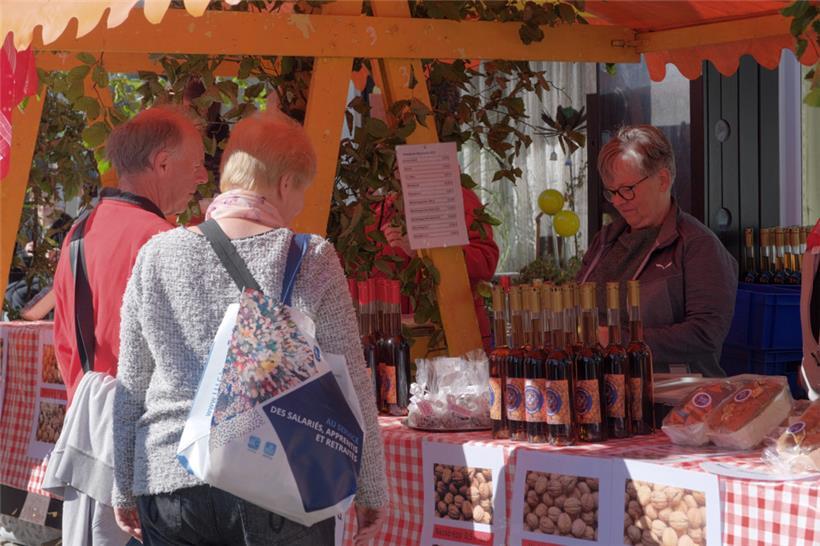 Die „Nëssdrëpp“ gehört zu den beliebtesten Erzeugnissen des Nussmarkts
