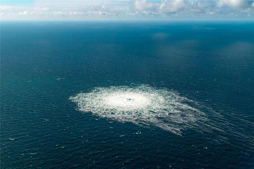 Die Nordstream-Pipeline zwischen Russland und Deutschland wurde im September 2022 durch eine Explosion zerstört
