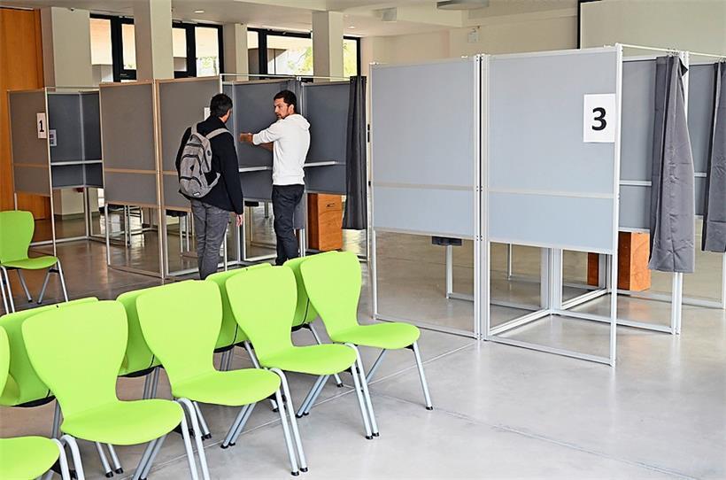 Die Original-Wahlkabinen der Stadt Luxemburg
