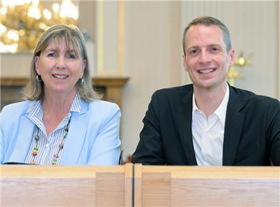 Die Parteien von Lydie Polfer (DP) und Serge Wilmes (CSV) gehen erneut ein politisches Bündnis miteinander ein
