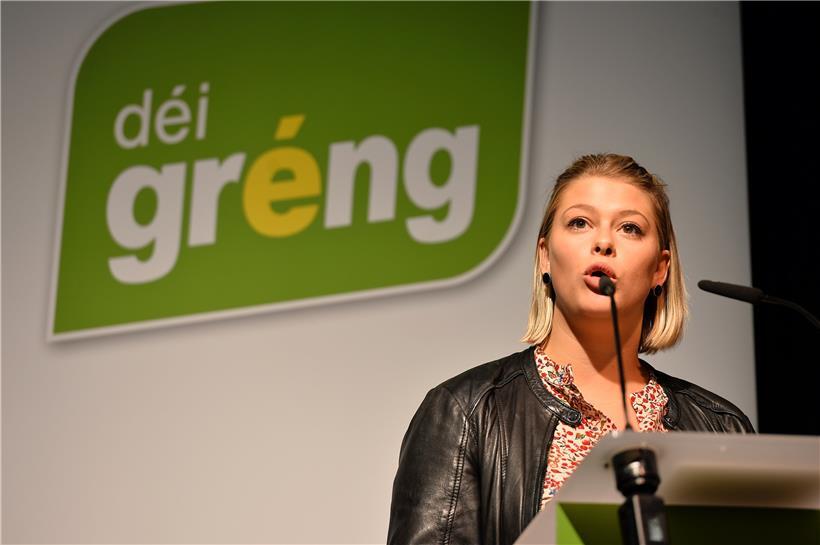 Die Parteispitze – Djuna Bernard (im Bild) und Meris Sehovic – erhoffen sich von der Gründung der Regionalsektion eine bessere Zusammenarbeit von den Parteimitgliedern aus Schieren, Erpelding und Bettendorf  

