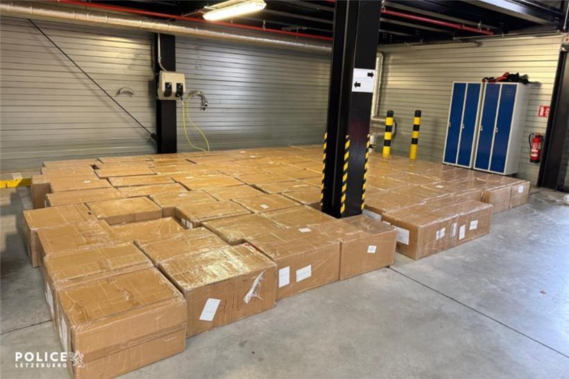 Die Polizei hat rund 7.500 Paar Sneakers sichergestellt
