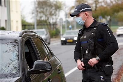 Die Polizei im Einsatz
