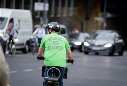 Die Pop-up Lane in der Avenue Marie-Thérèse soll über den Sommer für Fahrradfahrer umgestaltet werden
