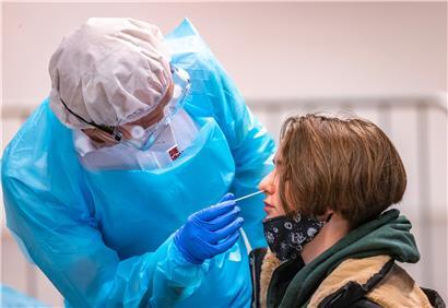 Die Positivrate der Tests beträgt zurzeit 19,46 Prozent
