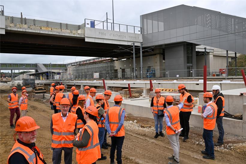 Die Presse konnte die etlichen Baustellen auf der Neubaustrecke besuchen