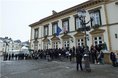 Die Protest-Aktion der Gastronomen verlief friedlich
