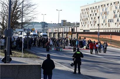 Die Protestler zogen am Samstag durch Luxemburg-Stadt
