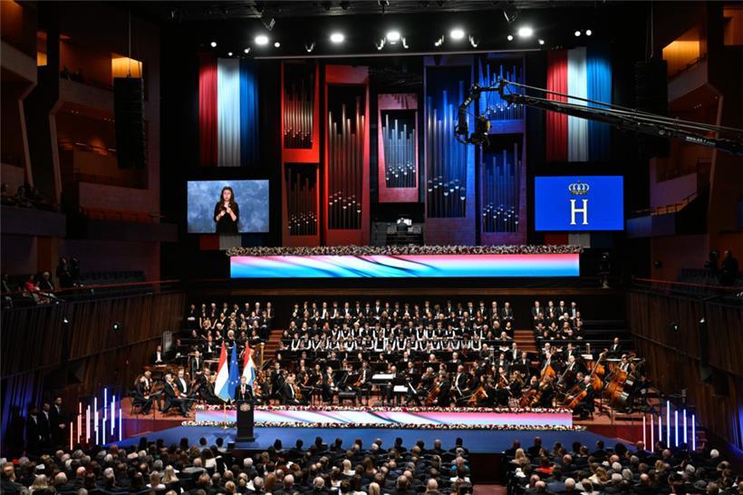 Die Rede des Großherzogs wurde auch in Gebärdensprache live übersetzt