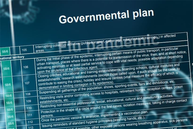 Die Regierung wendet bei der Bekämpfung des Coronavirus den Grippe-Notfallplan an
