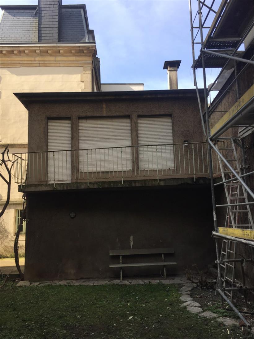 Die Rückseite des Hauses
