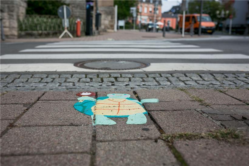 Die Schildkröte „Mouki“ ist das Logo des „Séchere Schoulwee“ in Schifflingen 
