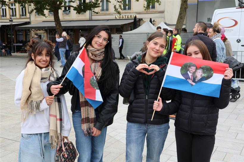 Die Schülerinnen aus Esch besuchten lieber den neuen Großherzog
