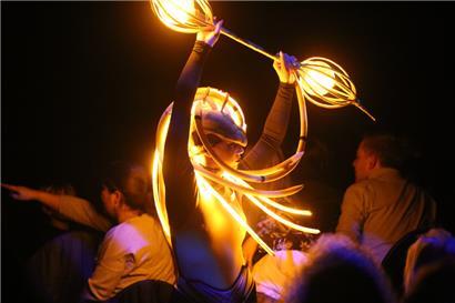 Die Show lebt auch von besonderen Lichteffekten
