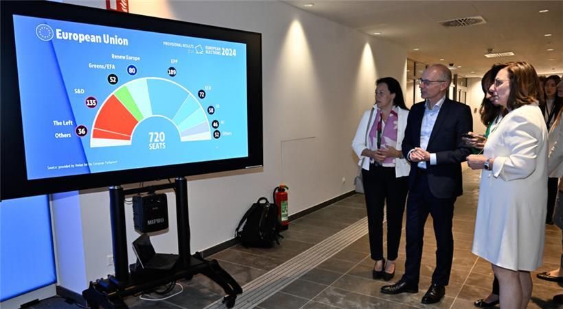 Die Sitze sind ausgezählt – was das für Europas Zukunft bedeutet, fragen sich auch Isabel Wiseler-Lima, Luc Frieden und Tilly Metz

