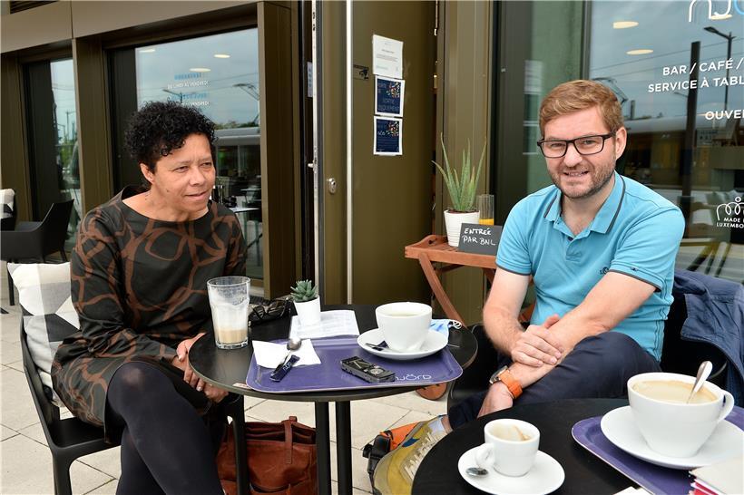 Die Sozialpädagogen Aldina Ganeto (l.) und Jean-Michel Campanella leiten die gemeinnützige Vereinigung „Mieterschutz Lëtzebuerg“, die sich für die Belange und Rechte von Mietern einsetzen will. 
