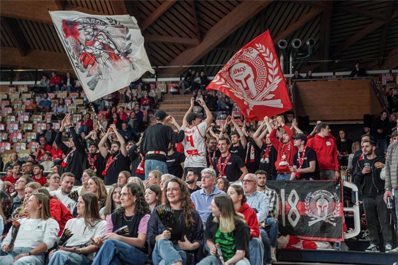 Die Sparta-Fans sorgten beim Damenfinale für hervorragende Stimmung
