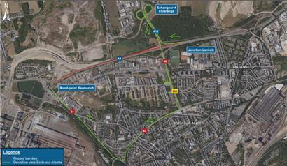 Die Sperrung auf der A4 und die Umleitung für das Wochenende vom 15. und 16. April
