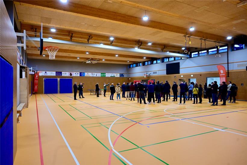 Die Sporthalle wird ebenfalls vom Tischtennisklub genutzt
