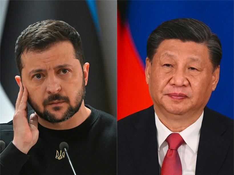 Die Staatschefs der Ukraine und Chinas haben sich erstmals seit Beginn des Krieges in einem Telefonat ausgetauscht
