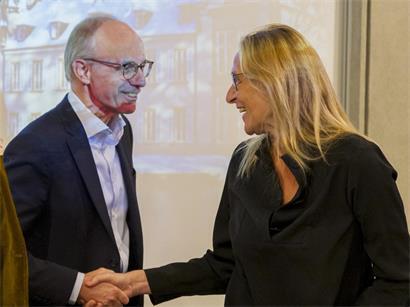 Die Stimmung war mal besser: Luc Frieden und Blanche Weber vor der Regierungsbildung im Herbst 2023