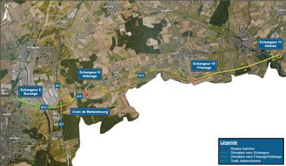 Die Straßenbauverwaltung hat über das Wochenende mehrere Umleitungen angekündigt
