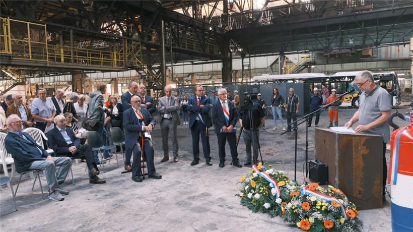 Die Streikgedenkfeier im ehemaligen Stahlwerk Esch-Schifflingen