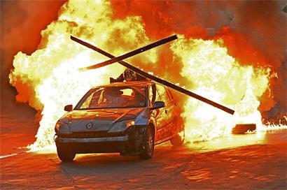 Die Stunts sind nicht immer ungefährlich