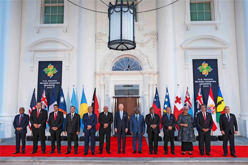 Die Teilnehmer am Pazifik-Gipfel vergangene Woche im Weißen Haus in Washington
