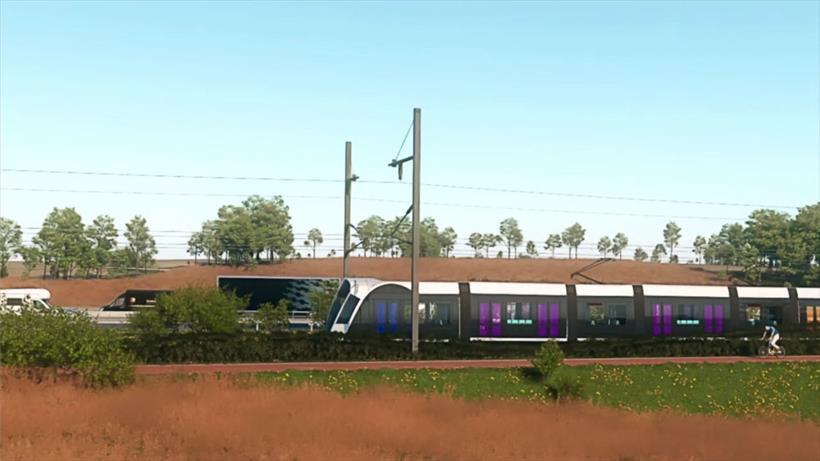 Die Tram wird über Land zur S-Bahn